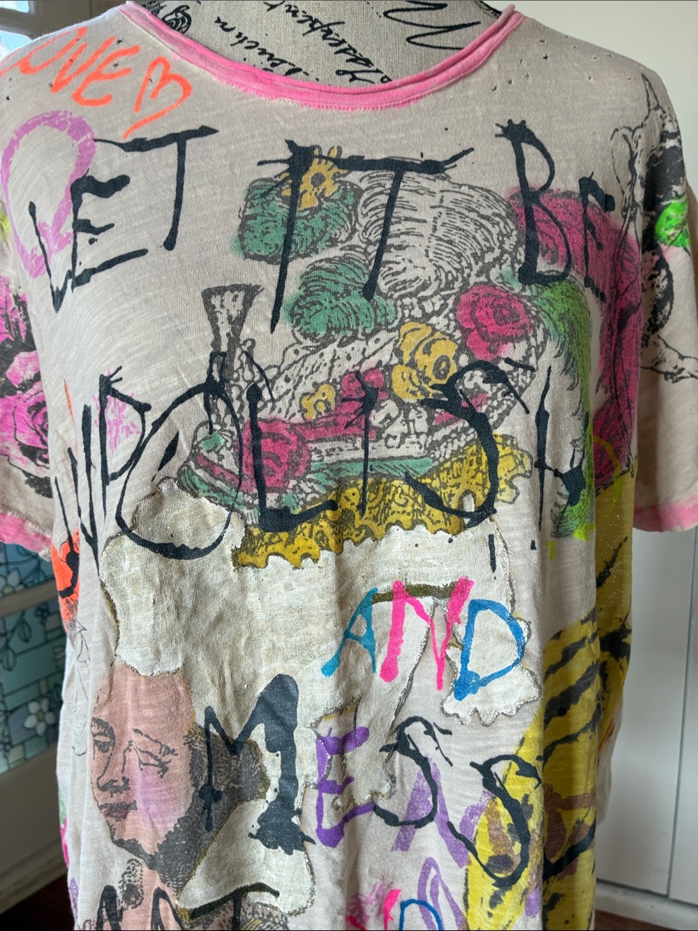 NWT Magnolia Pearl💯Cotton Extra Forever Oversized Tee (One Size Fits Most) - Picture 6 of 12